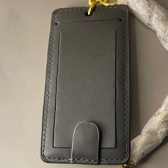 Versace Gray and Gold Key Holder Passport Tag Bag Hang Tag Versace - Picture 4 of 5